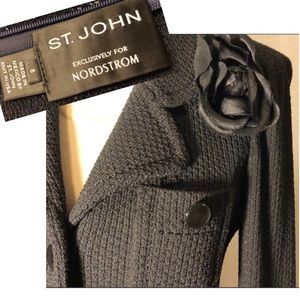 St. John Suit Caviar Sz 6